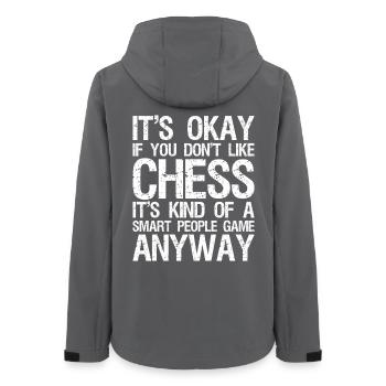 It's Okay If You Don't Like Chess Board Game Chess - Frauen Recycelte Softshelljacke von Stanley/Stella - Anthrazit - Hinten - AI Model Female 172 light (172cm)