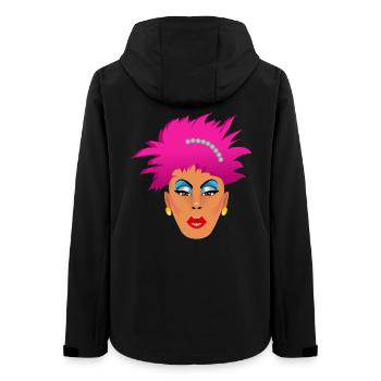 Pink Drag Queen - Women’s Recycled Softshell Jacket by Stanley/Stella - black - Back - AI Model Female 172 light (172cm)