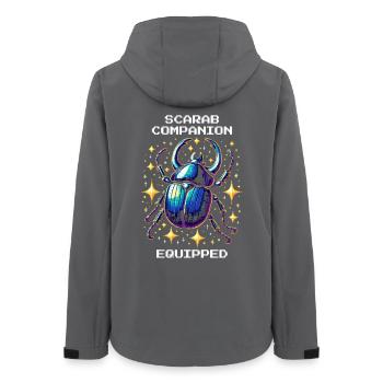 Scarabée équipé pour animaux de compagnie | Égypte - Veste softshell femme recyclée Stanley/Stella - charbon - Dos - AI Model Female 172 light (172cm)