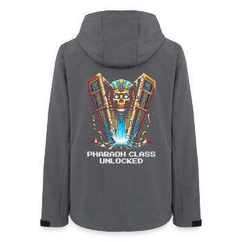 Classe Pharaon débloquée | Égypte, JdR - Veste softshell femme recyclée Stanley/Stella - charbon - Dos - AI Model Female 172 light (172cm)
