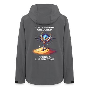 Achievement: Cursed Tomb Found | Egypt - Women’s Recycled Softshell Jacket by Stanley/Stella - anthracite - Back - AI Model Female 172 light (172cm)
