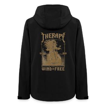 La thérapie coûte cher Le vent est gratuit Motard - Veste softshell femme recyclée Stanley/Stella - noir - Dos - AI Model Female 172 light (172cm)