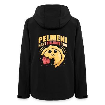 Pelmeni Have Fillings Too Pelmenis - Frauen Recycelte Softshelljacke von Stanley/Stella - Schwarz - Hinten - AI Model Female 172 light (172cm)