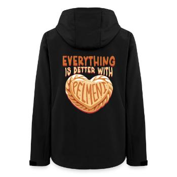 Pelmeni Pelmenis Everything Is Better With Pelmeni - Frauen Recycelte Softshelljacke von Stanley/Stella - Schwarz - Hinten - AI Model Female 172 light (172cm)