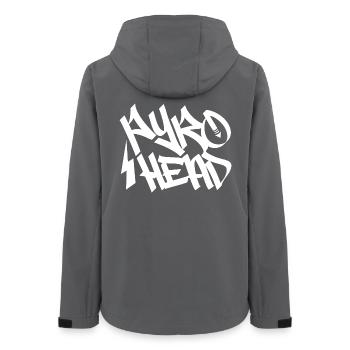 pyro vuurwerk feuerwerk - Frauen Recycelte Softshelljacke von Stanley/Stella - Anthrazit - Hinten - AI Model Female 172 light (172cm)