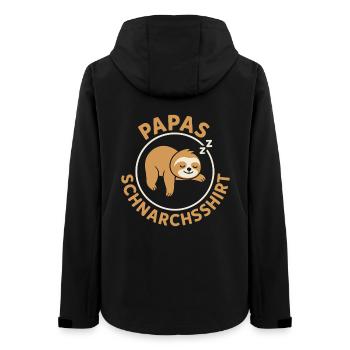 Fatherhood DAD'S SNORING SHIRT FUNNY - Women’s Recycled Softshell Jacket by Stanley/Stella - black - Back - AI Model Female 172 light (172cm)
