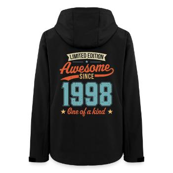 Genial seit 1998 - Frauen Recycelte Softshelljacke von Stanley/Stella - Schwarz - Hinten - AI Model Female 172 light (172cm)