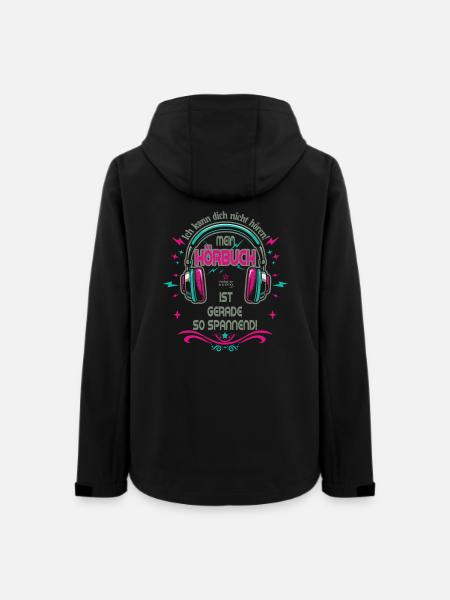 Spannendes Hörbuch dunkel - Frauen Recycelte Softshelljacke von Stanley/Stella - Schwarz
