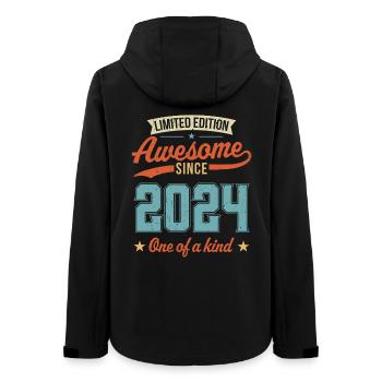 Großartig seit 2024 - Frauen Recycelte Softshelljacke von Stanley/Stella - Schwarz - Hinten - AI Model Female 172 light (172cm)