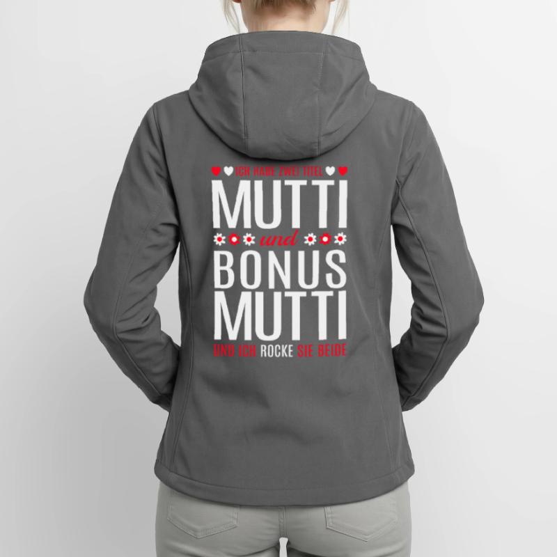 Mama Mutti Mutter Bonus Mama Muttertag Geschenk Frauen Recycelte Softshelljacke von Stanley/Stella