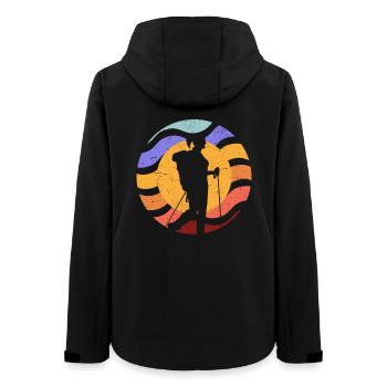 Sun Path Camera Silhouette - Women’s Recycled Softshell Jacket by Stanley/Stella - black - Back - AI Model Female 172 light (172cm)