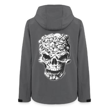 Crâne de crânes - Veste softshell femme recyclée Stanley/Stella - charbon - Dos - AI Model Female 172 light (172cm)