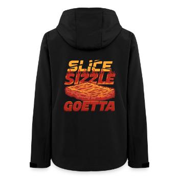 Saucisse de Goetta - Veste softshell femme recyclée Stanley/Stella - noir - Dos - AI Model Female 172 light (172cm)