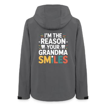 Dental Occlusion Specialist  - Women’s Recycled Softshell Jacket by Stanley/Stella - anthracite - Back - AI Model Female 172 light (172cm)