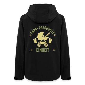 UNITÉ DE PATROUILLE PAPA Drôle - Veste softshell femme recyclée Stanley/Stella - noir - Dos - AI Model Female 172 light (172cm)