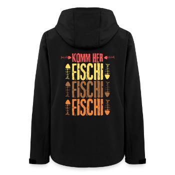 Venez ici Fischi Fischi Fischi Fischi - Veste softshell femme recyclée Stanley/Stella - noir - Dos - AI Model Female 172 light (172cm)