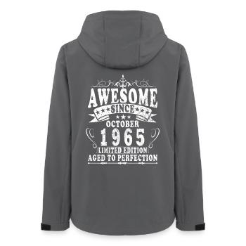 60e anniversaire Original octobre 1965 - Veste softshell femme recyclée Stanley/Stella - charbon - Dos - AI Model Female 172 light (172cm)