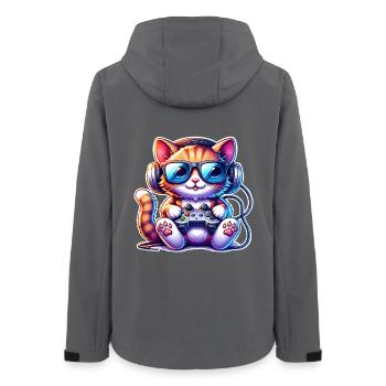 Jeux de chat - Veste softshell femme recyclée Stanley/Stella - charbon - Dos - AI Model Female 172 light (172cm)
