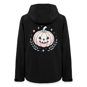Fröhlicher Pastellkürbis - Frauen Recycelte Softshelljacke von Stanley/Stella - Schwarz - Hinten - AI Model Female 172 light (172cm)