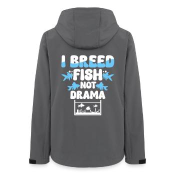 Fischzüchter Fischzucht I Breed Fish Not Drama - Women’s Recycled Softshell Jacket by Stanley/Stella - anthracite - Back - AI Model Female 172 light (172cm)