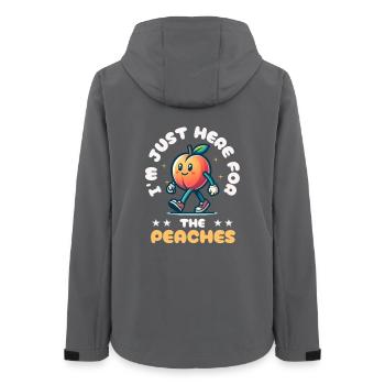 Pêche Fruits d’été Pêches Délice aux fruits - Veste softshell femme recyclée Stanley/Stella - charbon - Dos - AI Model Female 172 light (172cm)