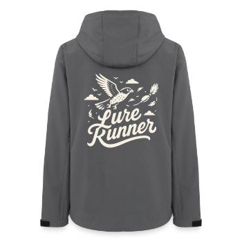 Falcon Lure Runner Falconry Birds Equipment - Women’s Recycled Softshell Jacket by Stanley/Stella - anthracite - Back - AI Model Female 172 light (172cm)