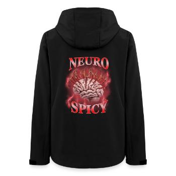 Neuro Spicy Gehirn - Frauen Recycelte Softshelljacke von Stanley/Stella - Schwarz - Hinten - AI Model Female 172 light (172cm)