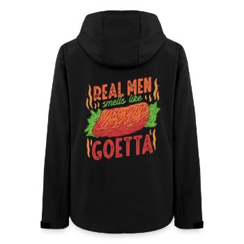 Saucisse de Goetta - Veste softshell femme recyclée Stanley/Stella - noir - Dos - AI Model Female 172 light (172cm)