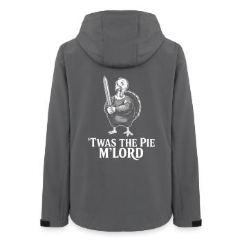 Pie Lord Krieger-Turkey - Women’s Recycled Softshell Jacket by Stanley/Stella - anthracite - Back - AI Model Female 172 light (172cm)