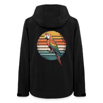 Bunter Papagei - Frauen Recycelte Softshelljacke von Stanley/Stella - Schwarz - Hinten - AI Model Female 172 light (172cm)