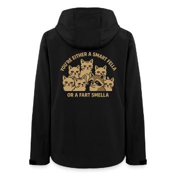 Vous êtes soit un gars intelligent, soit un pet Smella Mème - Veste softshell femme recyclée Stanley/Stella - noir - Dos - AI Model Female 172 light (172cm)
