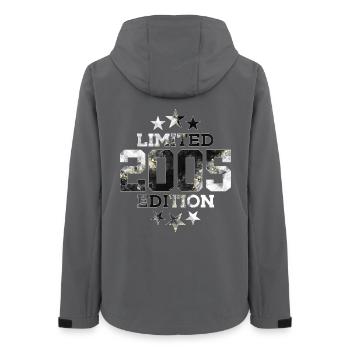 LIMITED EDITION 2005 21ST BIRTHDAY - Women’s Recycled Softshell Jacket by Stanley/Stella - anthracite - Back - AI Model Female 172 light (172cm)