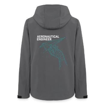 Luftfahrtingenieur Flugzeug Wissenschaft Nerd Geschenk - Frauen Recycelte Softshelljacke von Stanley/Stella - Anthrazit - Hinten - AI Model Female 172 light (172cm)
