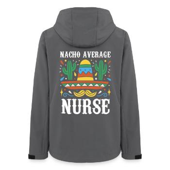 Nacho Average Nurse - Women’s Recycled Softshell Jacket by Stanley/Stella - anthracite - Back - AI Model Female 172 light (172cm)