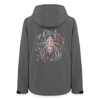 Araignée squelette - Veste softshell femme recyclée Stanley/Stella - charbon - Dos - AI Model Female 172 light (172cm)