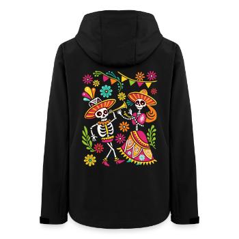 Tête de Mort Mexicaine Sugar Skull Dia de Muertos - Veste softshell femme recyclée Stanley/Stella - noir - Dos - AI Model Female 172 light (172cm)