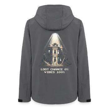 No Loot, Just Vibes | Urban Fantasy Ruins - Women’s Recycled Softshell Jacket by Stanley/Stella - anthracite - Back - AI Model Female 172 light (172cm)