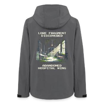 Lore found: Abandoned Clinic Wing | Urban - Women’s Recycled Softshell Jacket by Stanley/Stella - anthracite - Back - AI Model Female 172 light (172cm)