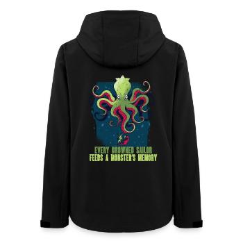Kraken Mythological Creatures - Women’s Recycled Softshell Jacket by Stanley/Stella - black - Back - AI Model Female 172 light (172cm)