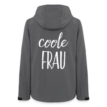 Coole Frau - Frauen Recycelte Softshelljacke von Stanley/Stella - Anthrazit - Hinten - AI Model Female 172 light (172cm)