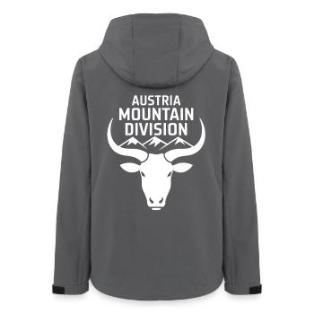 Division Montagne Autriche – Alpen Wander Design - Veste softshell femme recyclée Stanley/Stella - charbon - Dos - AI Model Female 172 light (172cm)