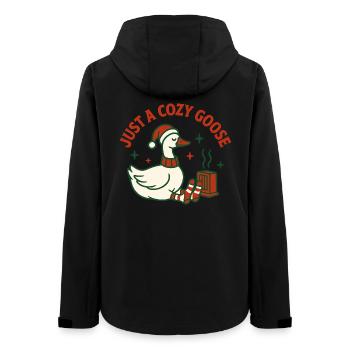Weihnachtsgans nur ein gemütlicher Gänseurlaub - Frauen Recycelte Softshelljacke von Stanley/Stella - Schwarz - Hinten - AI Model Female 172 light (172cm)