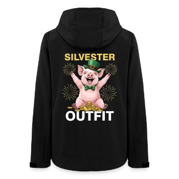 Silvester Outfit - Frauen Recycelte Softshelljacke von Stanley/Stella - Schwarz - Hinten - AI Model Female 172 light (172cm)