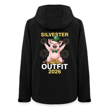 Silvester Outfit 2026 - Frauen Recycelte Softshelljacke von Stanley/Stella - Schwarz - Hinten - AI Model Female 172 light (172cm)