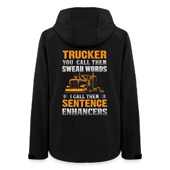 Truck Driver - Women’s Recycled Softshell Jacket by Stanley/Stella - black - Back - AI Model Female 172 light (172cm)