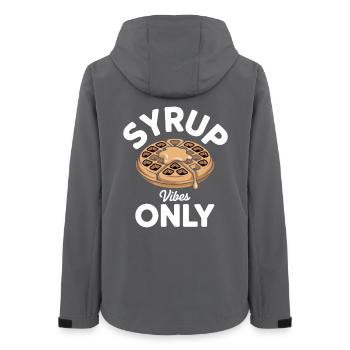 Waffelteig Backen Geschenk für Foodies - Frauen Recycelte Softshelljacke von Stanley/Stella - Anthrazit - Hinten - AI Model Female 172 light (172cm)
