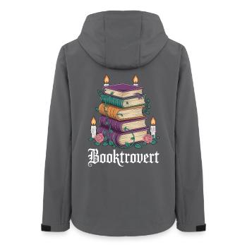 Booktrovert Livre Magie - Veste softshell femme recyclée Stanley/Stella - charbon - Dos - AI Model Female 172 light (172cm)