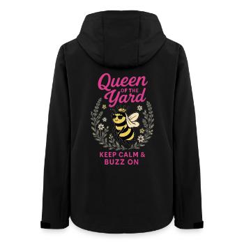 Abeilles Reine du Jardin - Veste softshell femme recyclée Stanley/Stella - noir - Dos - AI Model Female 172 light (172cm)