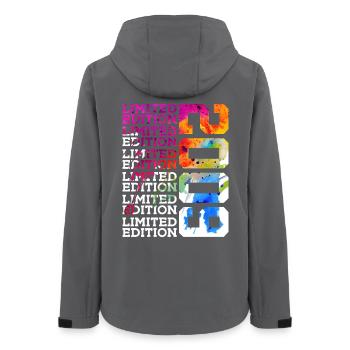 LIMITED EDITION 2009 17 JAHRE 17. GEBURTSTAG - Frauen Recycelte Softshelljacke von Stanley/Stella - Anthrazit - Hinten - AI Model Female 172 light (172cm)