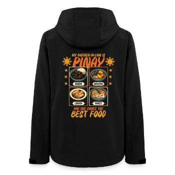 Pinay Mother-in-law Filipino - Women’s Recycled Softshell Jacket by Stanley/Stella - black - Back - AI Model Female 172 light (172cm)